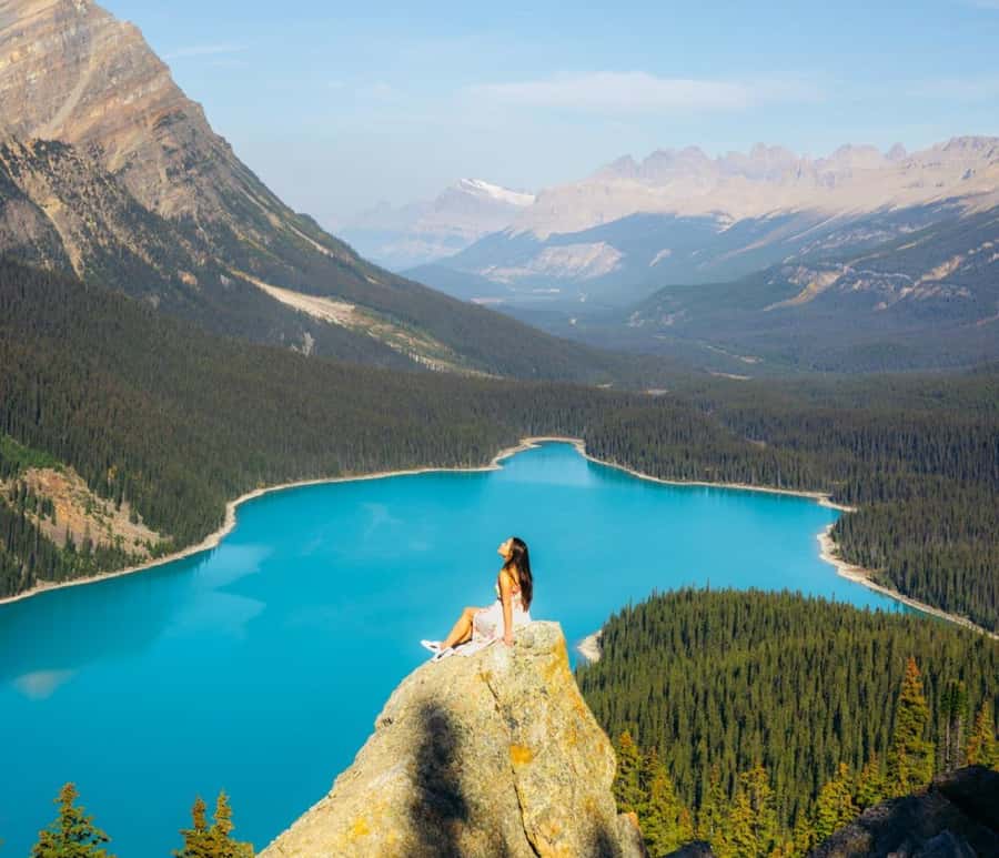 Banff/Calgary/Canmore: Crowfoot Glacier and 5 Lakes Tour - The ride itself: air-conditioned vans and guided context