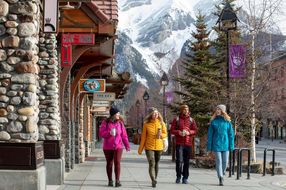 Banff: City Highlights Walking Tour | 3-Hour - Meeting point at 224 Banff Ave and the red umbrella clue