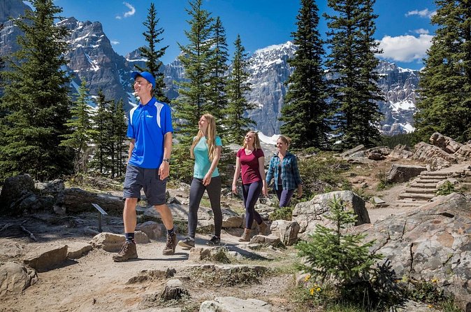 Banff National Park Tour with Lake Louise and Moraine Lake - Moraine Lake and the Valley of Ten Peaks overlook (turquoise, plus a higher angle)
