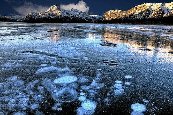 Banff Winter Day Tour: Lake Louise Ski Resort & Abraham Lake - Lake Minnewanka: A Quick Glacial-Lake Pause