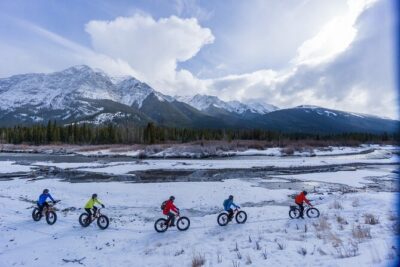 Electric Fat Biking Adventure in Banff | Small Group Adventure - Bow Avenue to Bow River Trail: The Scenic Warm-Up
