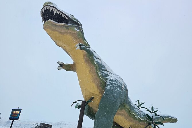 From Calgary: Drumheller Badlands Private Tour (Small Group) - Stop 3: The World’s Largest Dinosaur T. rex for a fun, included climb