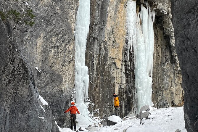 Grotto Canyon Majestic Ice Walk tour from Banff, Calgary, Canmore - The Upslope Start, Wet Ice Spots, and Why the Spikes Matter