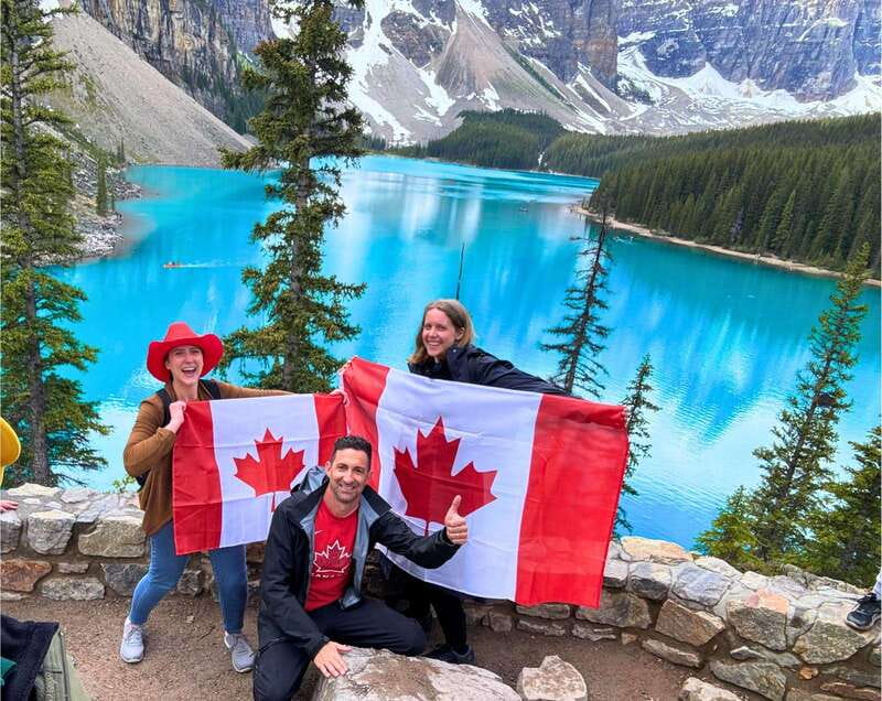 Moraine Lake Sunrise & Lake Louise from Calgary/Canmore/Banf - Moraine Lake at First Light: Ten Peaks Views and Stoney Nakoda Meaning