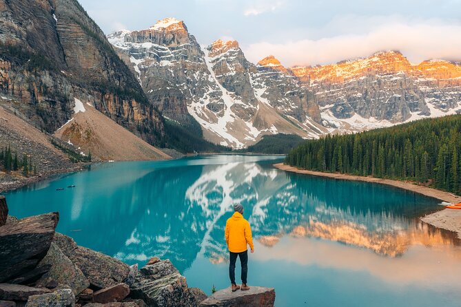 Moraine Lake Sunrise: Premium Tour from Canmore & Banff - Getting around with Via Via: mobile tickets, English, and pacing