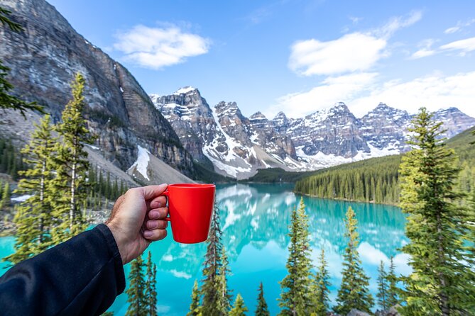 Sunrise Moraine Lake and Lake Louise - The van ride from Canmore to Banff to Lake Louise Village